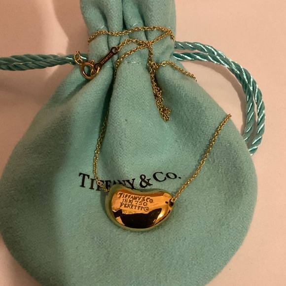 Tiffany&co 18k big bean necklace - Picture 1 of 5